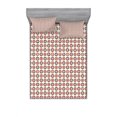 thumbnail image 2 of Ambesonne Geometric Fitted Sheet & Pillow Sham Set, Circles Geometrical Art, Twin, Multicolor, 2 of 3