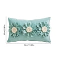 thumbnail image 3 of Textured Floral Throw Pillow, Handmade Petal Flower Cushion With Coastal Style Design, Decorative Accent Pillow For Sofa Bedroom Farmhouse Home Decor, pillows, 3 of 6