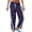 Purple, variant on GPOECD Womens Pants Casual Loose Fit Drawstring Trousers with Contrast Side and Pockets Street Style Drawstring Pants Women Purple,XXXL