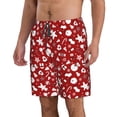 thumbnail image 2 of KLL Red Christmas Cheer. Men's Casual Summer Beach Shorts Hawaiian Shorts with Pockets-XX-Large, 2 of 5