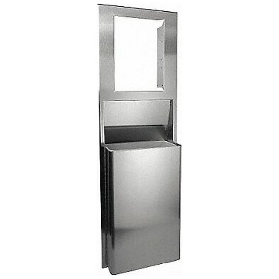 Georgia-Pacific Trash Can, Silver, 10 gal, SS 59491