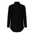 thumbnail image 4 of Comdrip Tunic Sweaters for Women, Womens Loose Fit Large Size Autumn and Winter Sweater Dressy Crewneck Pullover Sweaters Long Sweaters for Women Black M, 4 of 9