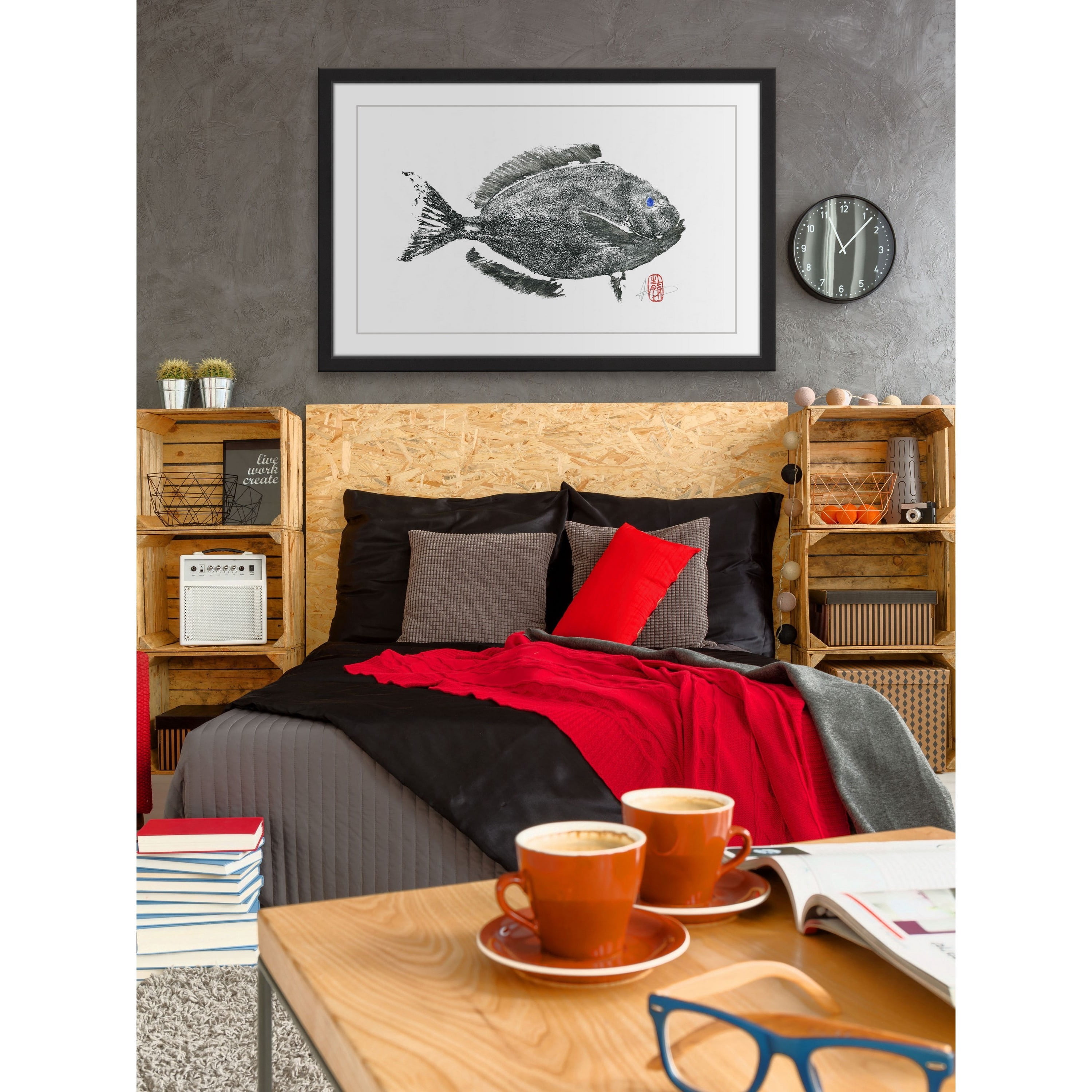 "Black Tang" Framed Painting Print