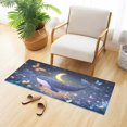 thumbnail image 6 of Haosy Cute Whale Floating in Nigh Bathroom Rugs Non Slip Absorbent Soft Plush Quick Dry Bath Mat, 39"x20", 6 of 8