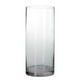 thumbnail image 1 of Jarrón de cristal transparente con decoración sencilla., 1 of 5