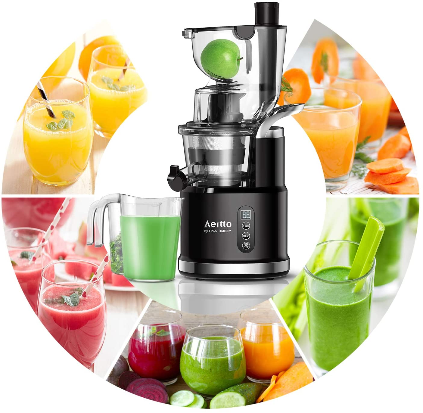 Buy Aeitto® Cold Press Juicer Pro, Slow Masticating Juicer Machines