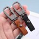 thumbnail image 5 of Llavero cuadrado de gamuza de metal, accesorio creativo para llaves tejidas de bricolaje, llavero colgante de cintura para hombre para coche, 5 of 6