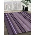 thumbnail image 2 of Ahgly Company Indoor Rectangle Patterned Plum Purple Area Rugs, 6' x 9', 2 of 6