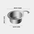 thumbnail image 7 of Stainless Steel Swan Sink Strainer Basket,Swan Drain Basket for Kitchen Sink,Faucet Hanging Filter Basket,Kitchen Sink Drain Basket,Triangle Kitchen Sink Drain Basket, Corner Sink Strainer, 7 of 7