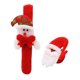 thumbnail image 1 of 12 piezas de dibujos animados 3D Santa Claus muñeco de nieve alce pulsera de bofetada copo de nieve pulsera de estampado dorado para niños niñas adultos suministros para fiestas de Navidad favores 4, 1 of 1