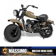 Massimo MB200 Minibike 6.5HP 196cc Gas Powered - Quicksand