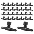 thumbnail image 3 of 30 Pieces 2-Port Fish Tank Valve Plastic Air Pump Control Valve Aquarium T-Shaped Control Valve, 3 of 5