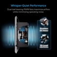 thumbnail image 4 of AC Infinity AIRTAP T4 White, Register Booster Fan for 4” x 12” Register Openings Improves Heating Cooling Electronic Open/Close Vents, LCD Temperature Controller, Quiet 10 Speeds, Smart Home WiFi App, 4 of 8