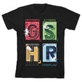thumbnail image 3 of Harry Potter Hogwarts Houses by Letter Toddler Boy's Black T-shirt-3T, 3 of 5