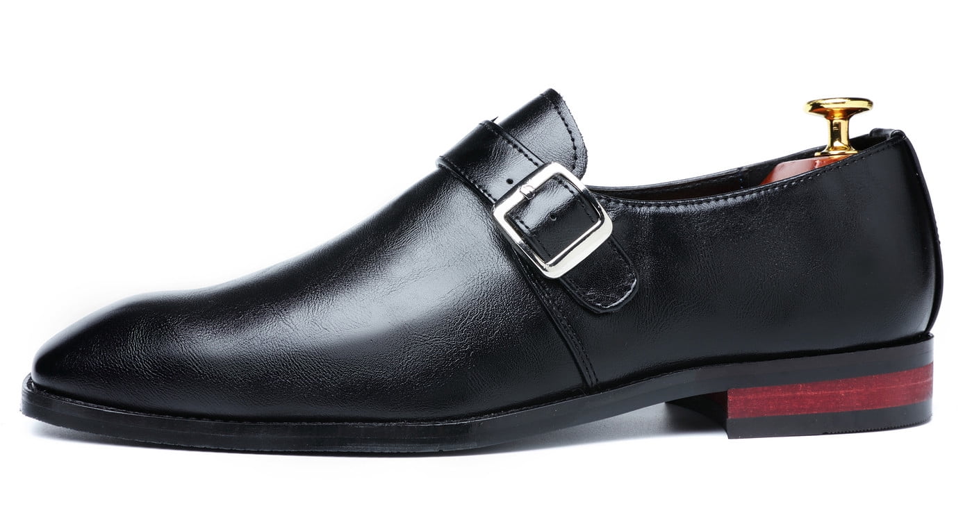 J. Ferrar Men\'s Cambridge Slip-On Monk Strap Dress Shoe Black Size 9.5 M 61lGmOiRlfL._AC_UY900_.jpg main image 4