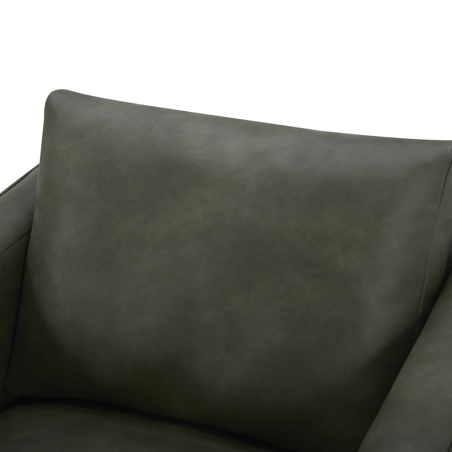 Better Homes & Gardens Steele Swivel Accent Chair, Olive Faux Leather