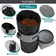 thumbnail image 2 of Bolsa de viaje para comida para perros PetaMi con 2 cuencos plegables, 2 of 8