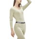 thumbnail image 1 of Sonducket 1 Juego de ropa interior térmica para mujer, antiestático, para invierno y otoño, a prueba de viento, cuello , manga larga, ropa de Ropa interior Verde SG, 1 of 6