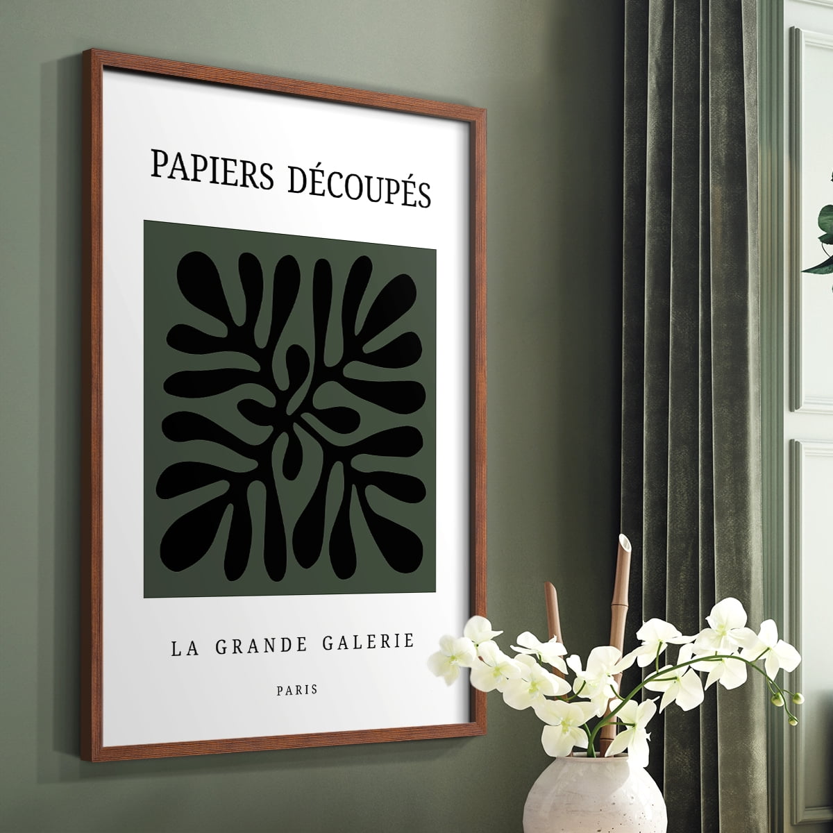 Matisse CCCXCIV in Brown Solid Wood 22 x 28 Framed Print