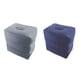 thumbnail image 1 of 2 reposapiés de viaje con altura ajustable y reposapiés inflable portátil. Gris Claro Azul Profundo, 1 of 9