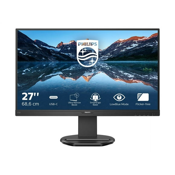 Philips 273B9 - LED monitor - 27" - 1920 x 1080 Full HD (1080p) @ 75 Hz - IPS - 250 cd/m�� - 1000:1 - 4 ms - HDMI, VGA, DisplayPort, USB-C - speakers - black