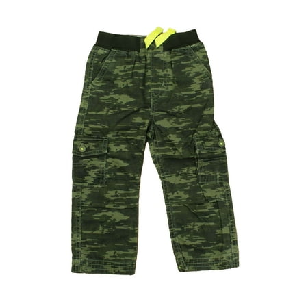 

Pre-owned Levi s Boys Green Camo Cargo Pants size: 24 Months