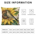 thumbnail image 5 of YINGXI  Summer Pillow Covers Hummingbird Sunflower Throw Pillow Covers Summer Farmhouse Cushion Case Decor for Sofa Couch 22x22in, 5 of 5