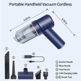 thumbnail image 4 of Aspirador InaláMbrico de Mano, Soplador de Polvo de Aire Comprimido PortáTil USB 42000 RPM, Mini Aspirador de Coche Recargable, 4 of 5