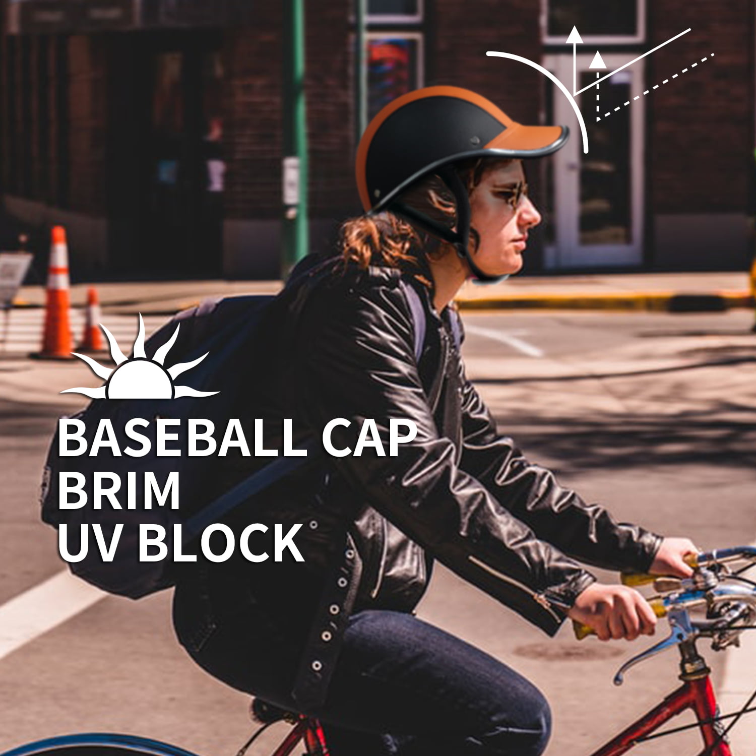 FROFILE Bike Helmet Adults-Cycling-Bicycle Baseball-Helmet Safety Urban Style Adjustable Adults Bike Helmet Mountain Road MTB for Men Women Teen 