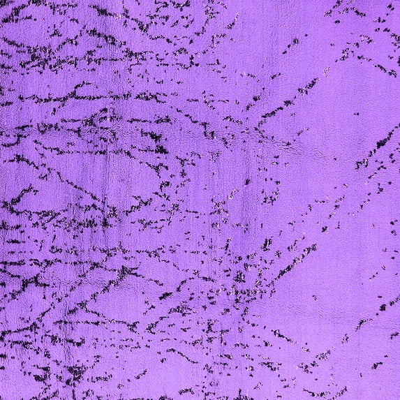 Ahgly Company Indoor Square Solid Purple Modern Area Rugs, 4' Square