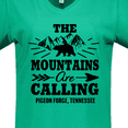 thumbnail image 4 of Inktastic Pigeon Forge Tennessee The Mountains Are Calling Women's V-Neck T-Shirt, 4 of 5
