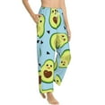 thumbnail image 2 of Fotbe Avocado and Hearts Women's Pajama Pants,Sleepwear Pants,Pj Bottoms Drawstring And Pockets-Medium, 2 of 9