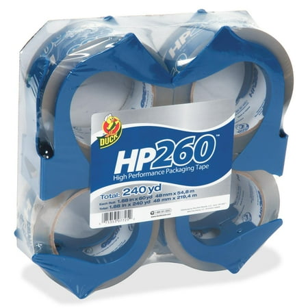 Duck HP260 Packaging Tape, 1.88 in. x 60 yd., Clear, 4-Count