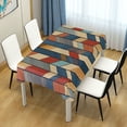 thumbnail image 4 of Yayeee Tablecloths 54" x 54" Rectangle Wrinkle Resistant Party Table Cover, Beige Geometric, 4 of 8