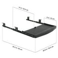thumbnail image 3 of EeaseCA Under Desk Storage Plate Hidden Drawer Keyboard Tray Office Keyboard Plate Holder, 3 of 4