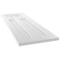 thumbnail image 6 of 12"W x 34"H True Fit PVC San Antonio Mission Style Fixed Mount Shutters, White (Per Pair - Hardware Not Included), 6 of 7