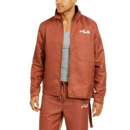 Fila Men's Orbit Woven Jacket Mahogany/Cement/Chili XL