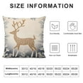 thumbnail image 5 of COMIO  Christmas Pillow Covers Microfiber Short Plush Christmas Deer Pillow Cases for Couch, Bed, Christmas Decortion (Beige, ), 5 of 5