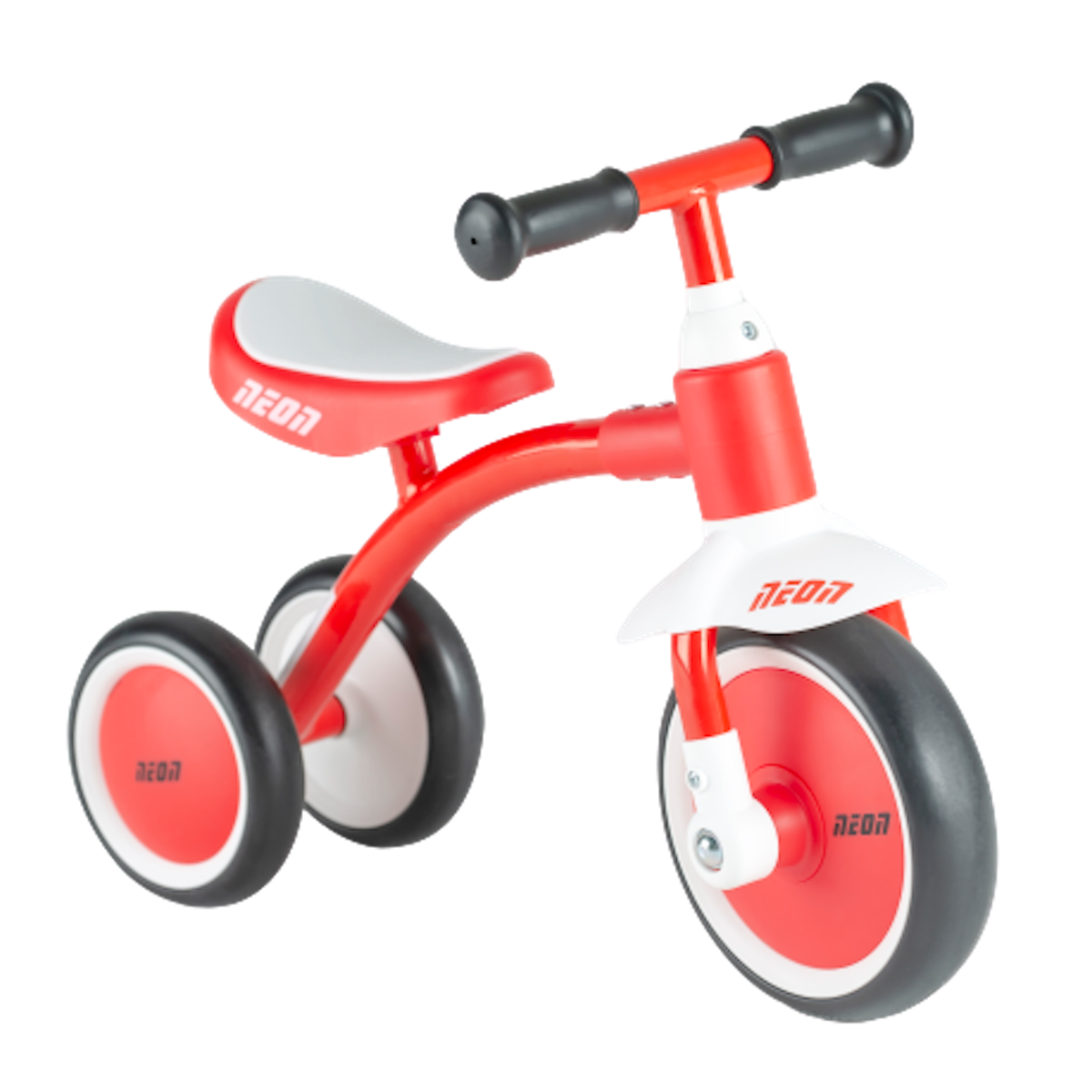 Neon Trike Mini-Walker Ride On - Red | Baby's First Balance Bike for Boys and Girls Age 10 Months to 2 Years