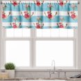 thumbnail image 3 of Ambesonne Shabby Flora Valance & Curtain, Anchors and Roses, 55"x36", Multicolor, 3 of 6