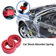 thumbnail image 4 of 2 Pcs TPE Red Car Power Cushion Coil Damper Spring Bumper Buffer Shock Absorber, 4 of 5
