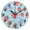 Black, variant on Cute Bear Face with Strawberry Round Wall Clock Battery Operated Silent Non-Ticking Bedroom Office Kitchen Home School Decor 10"(Black)
