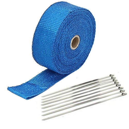 Heat Wrap Blue Exhaust 2" x 50' Roll Header