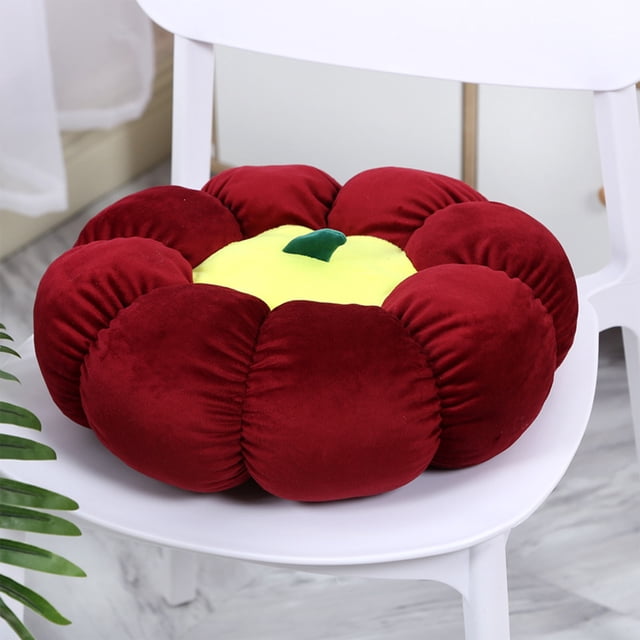Juegos de cubrecamas y colchas Cojín de calabaza lindo Silla de comedor para oficina de estudiantes Sofá de automóvil Cojín de pedos Cojín de silla Cojín de almuerzo Cojines cojines