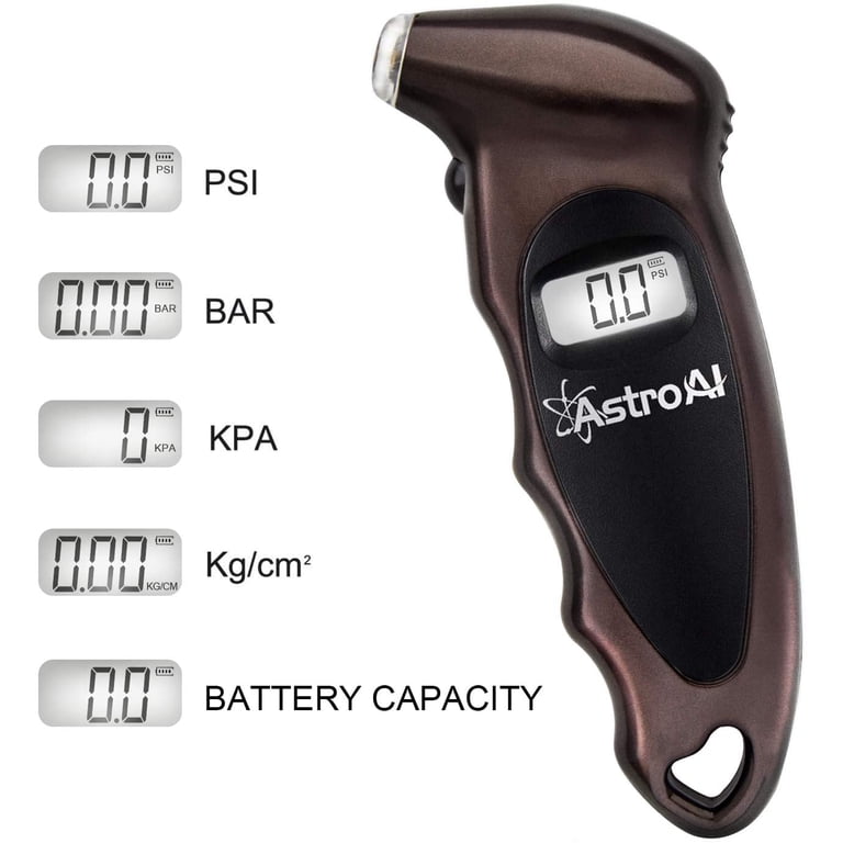 10-Pack Digital Tire Pressure Gauges With Backlit LCD - Accurate PSI & BAR Readings For Bikes, Cars, Trucks
