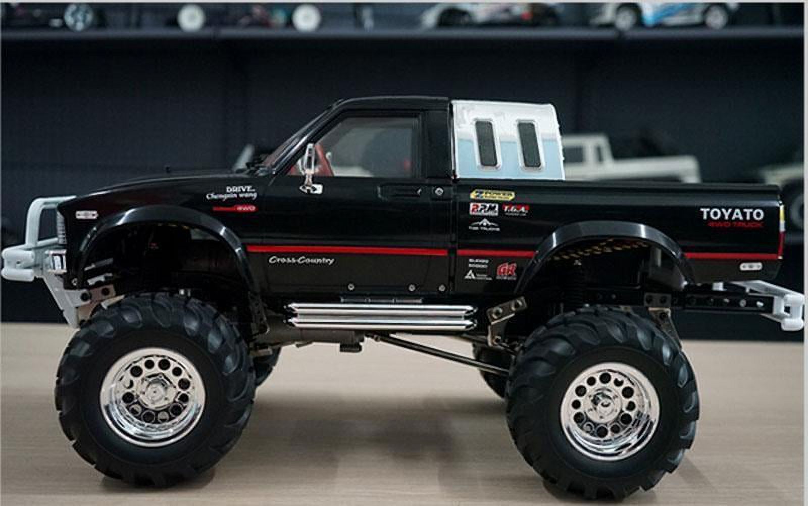 Hg 1/10 Rc Pickup Model 4Wd Rally Car Series Car Racing Crawler 2.4G RTR Black