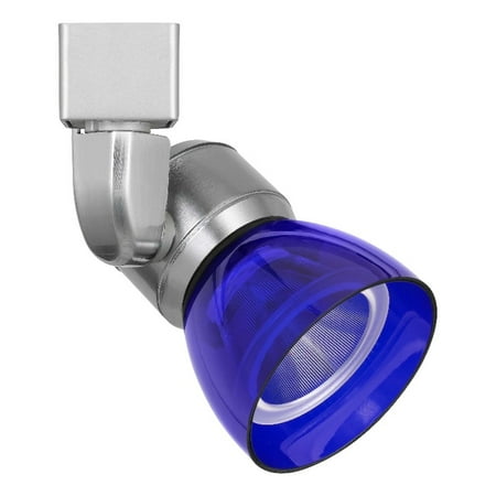 

Cal Lighting HT-888-LED Plastic Track Fixture in Brushed Steel/Clear Blue