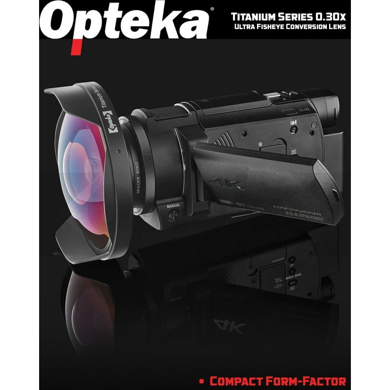Opteka 0.30x Titanium Ultra Fisheye Lens for 62mm Camcorders