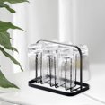thumbnail image 4 of Soporte de secado de taza de café de lujo, ganchos protectores de silicona, 6 tazas, colgador de vasos, organizador de tazas de té, almacenamiento par , Negro BLESIY soporte para taza de cocina, 4 of 6