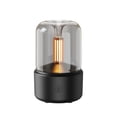 thumbnail image 1 of Difusor de aroma estilo luz de velas Humidificador de niebla de 120 ml Luz de noche blanca cálida Di Tomshoo Negro, 1 of 7